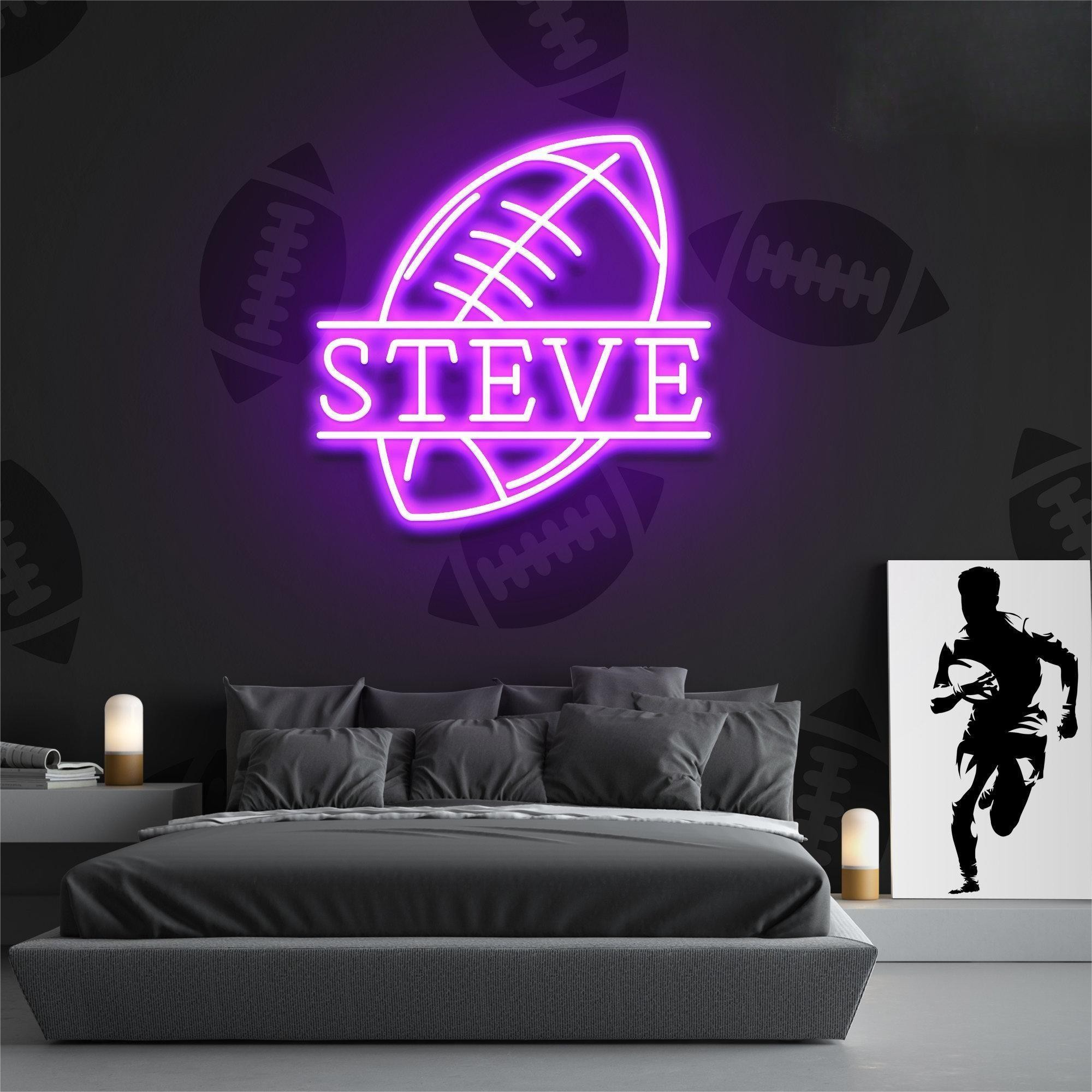 NEONIP-Personalized 100% Handmade Football LED Neon Sign with You Lovely Kid's Name