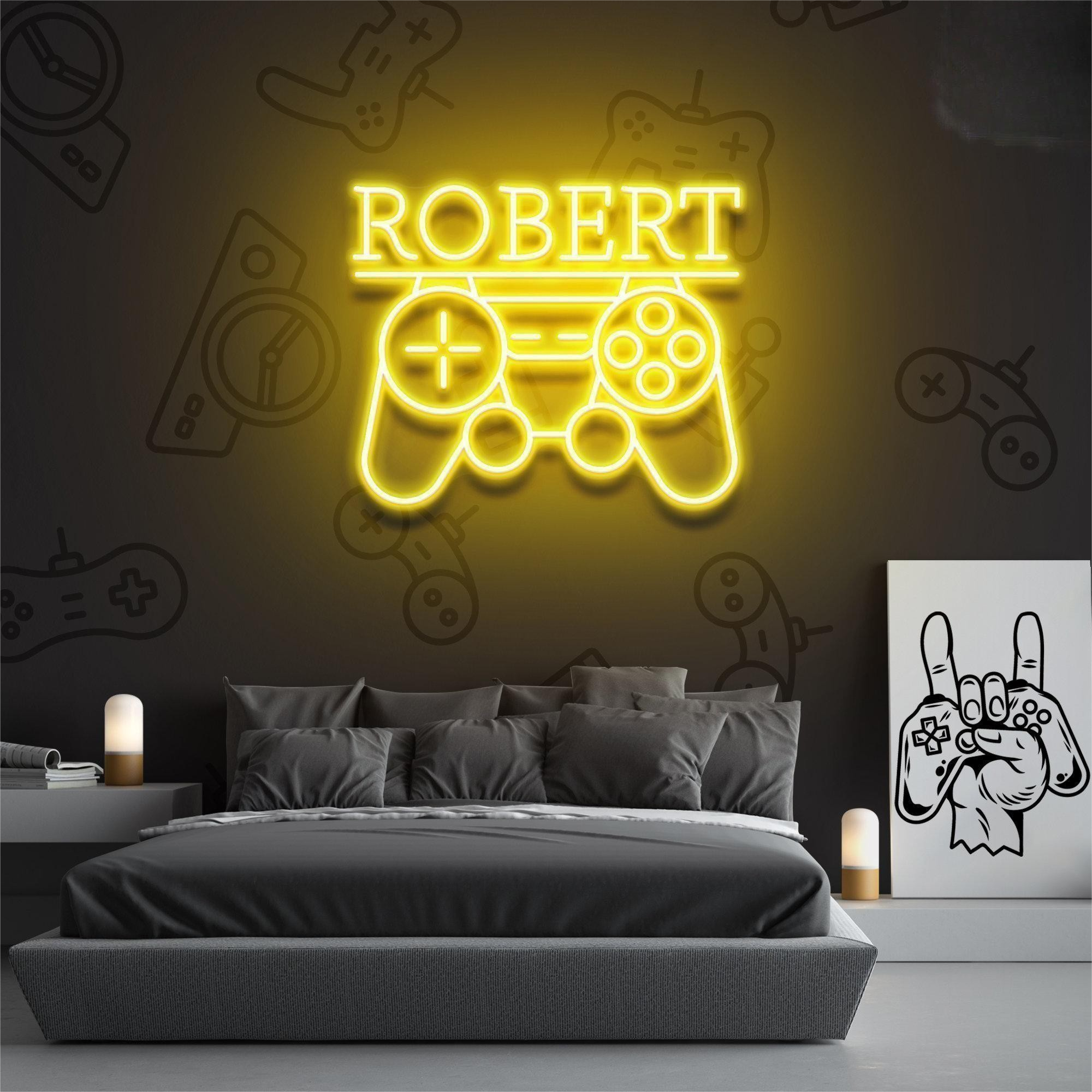 NEONIP-Personalized 100% Handmade Game Controller LED Neon Sign with You Lovely Kid's Name