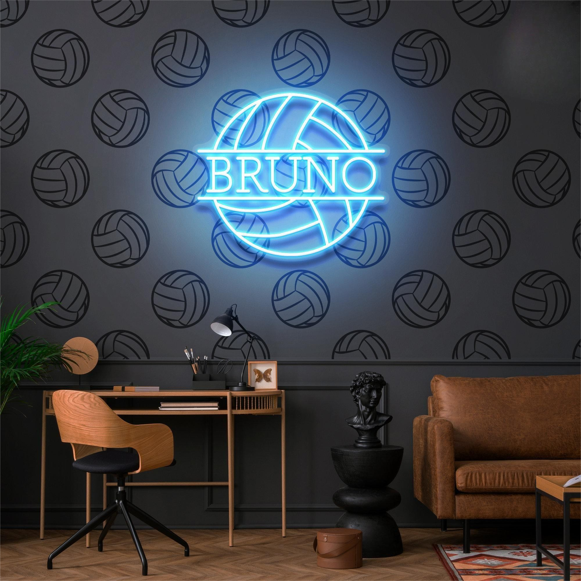 NEONIP-Personalized 100% Handmade Volleyball LED Neon Sign with You Lovely Kid's Name