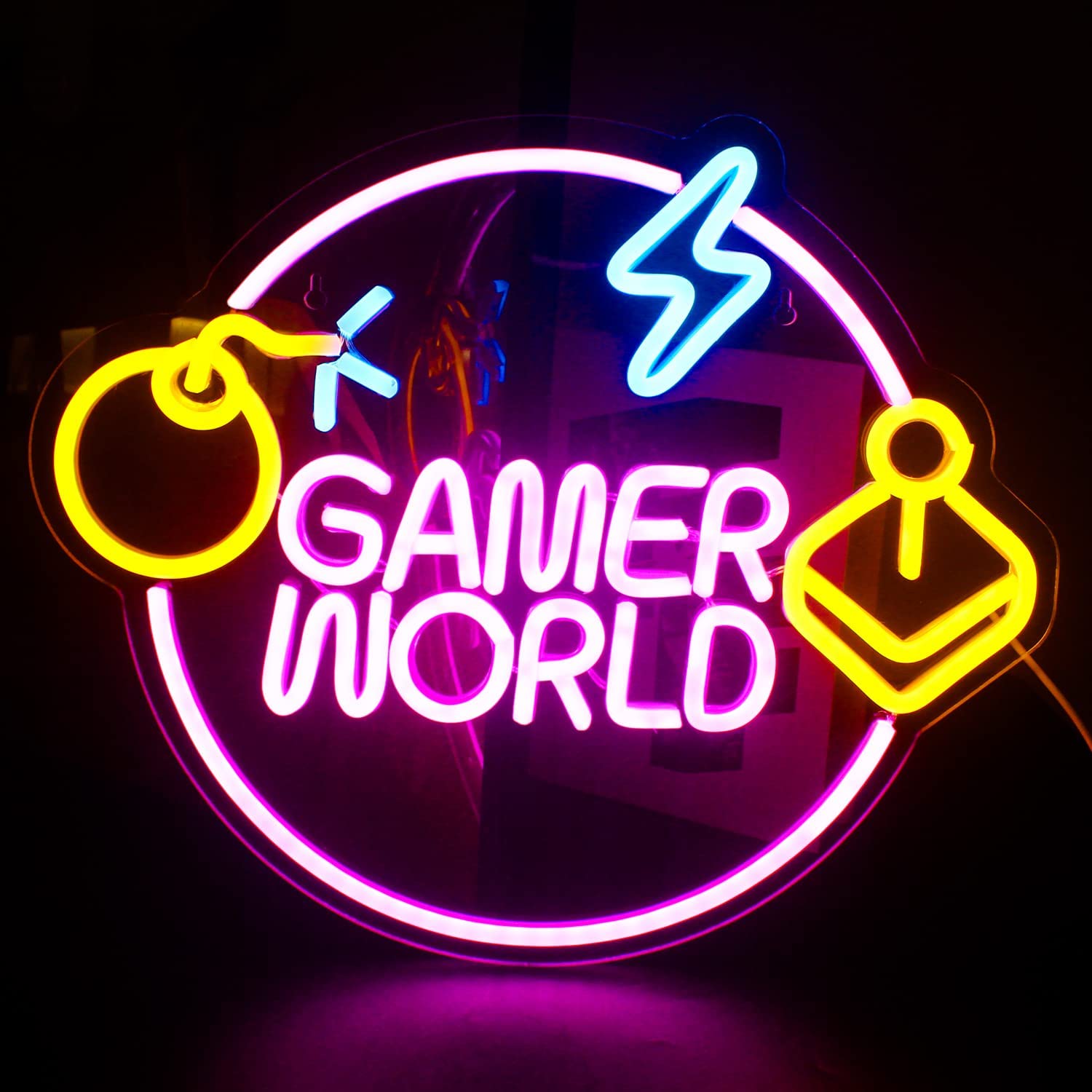 NEONIP-100% Handmade Gamer World LED Neon Sign