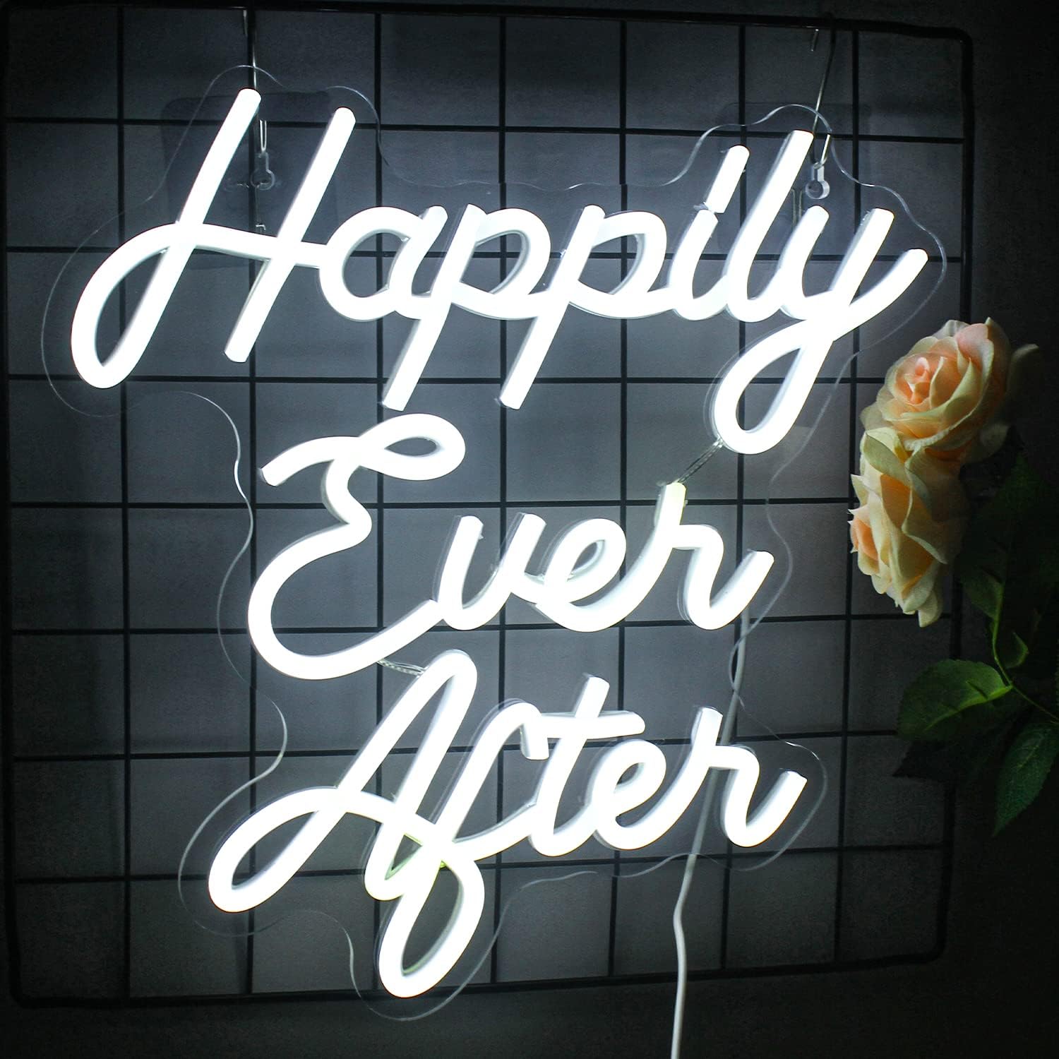 NEONIP-100% fatto a mano Happily Ever After Insegna luminosa al neon a LED