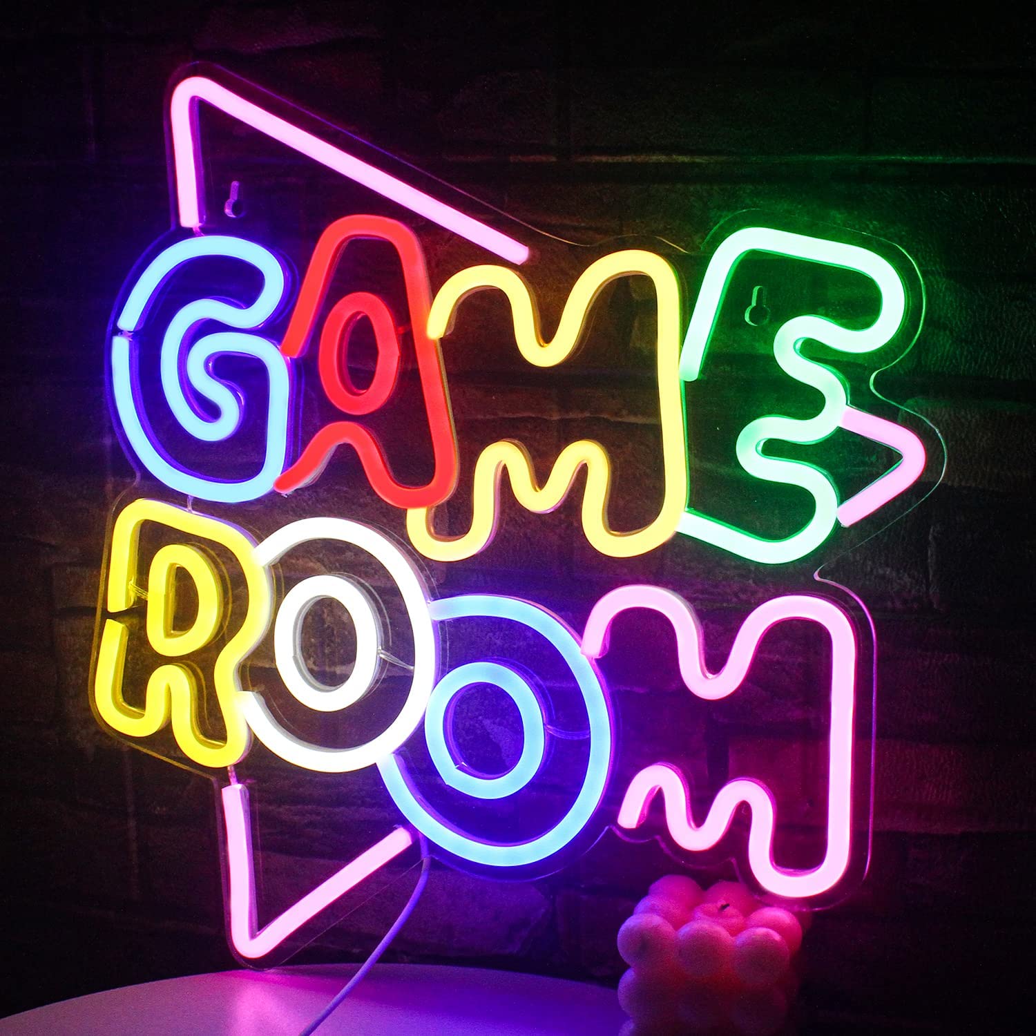 NEONIP-Insegna al neon LED per sala giochi fatta a mano al 100%.