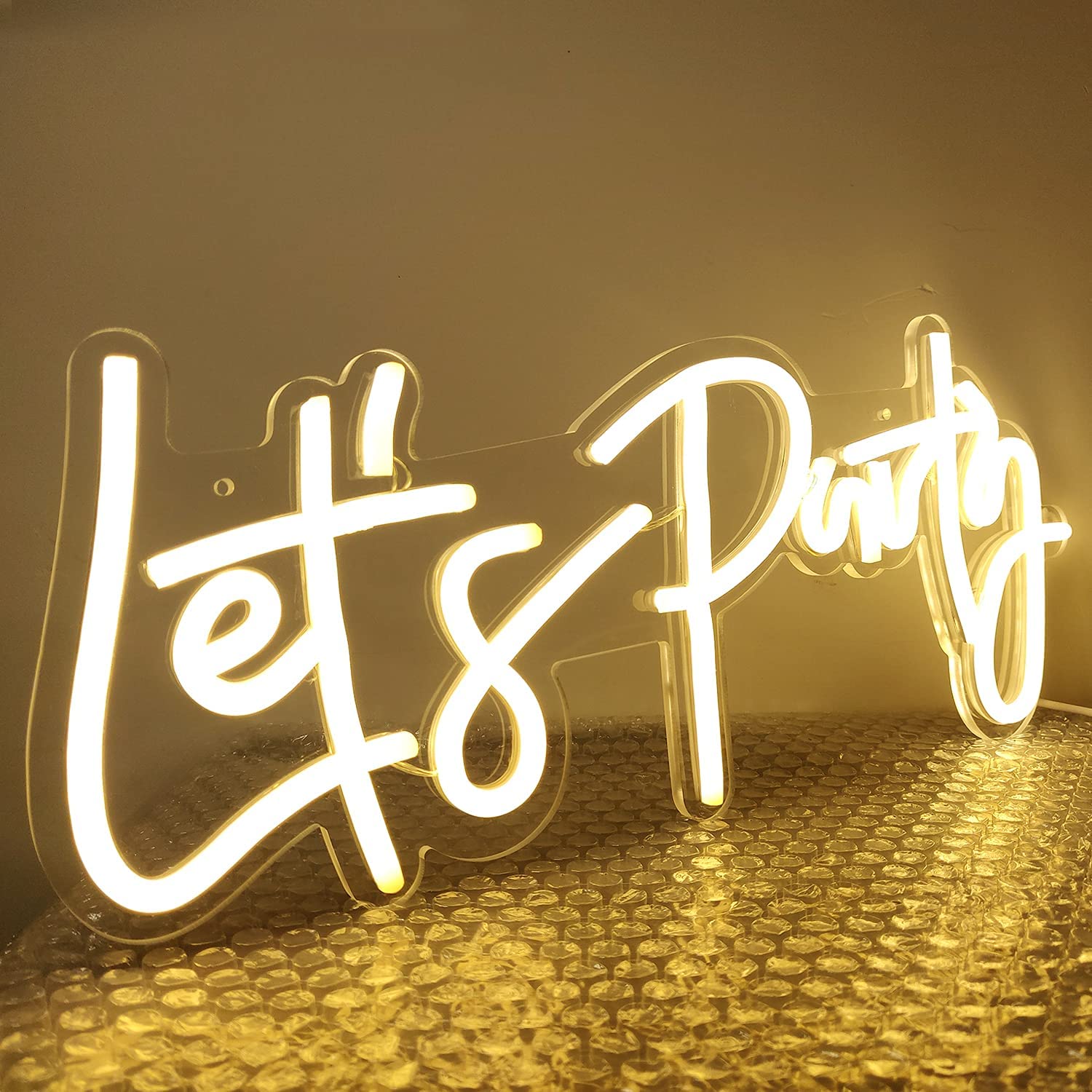NEONIP-100% Handmade Let's Party LED Neon Light Sign