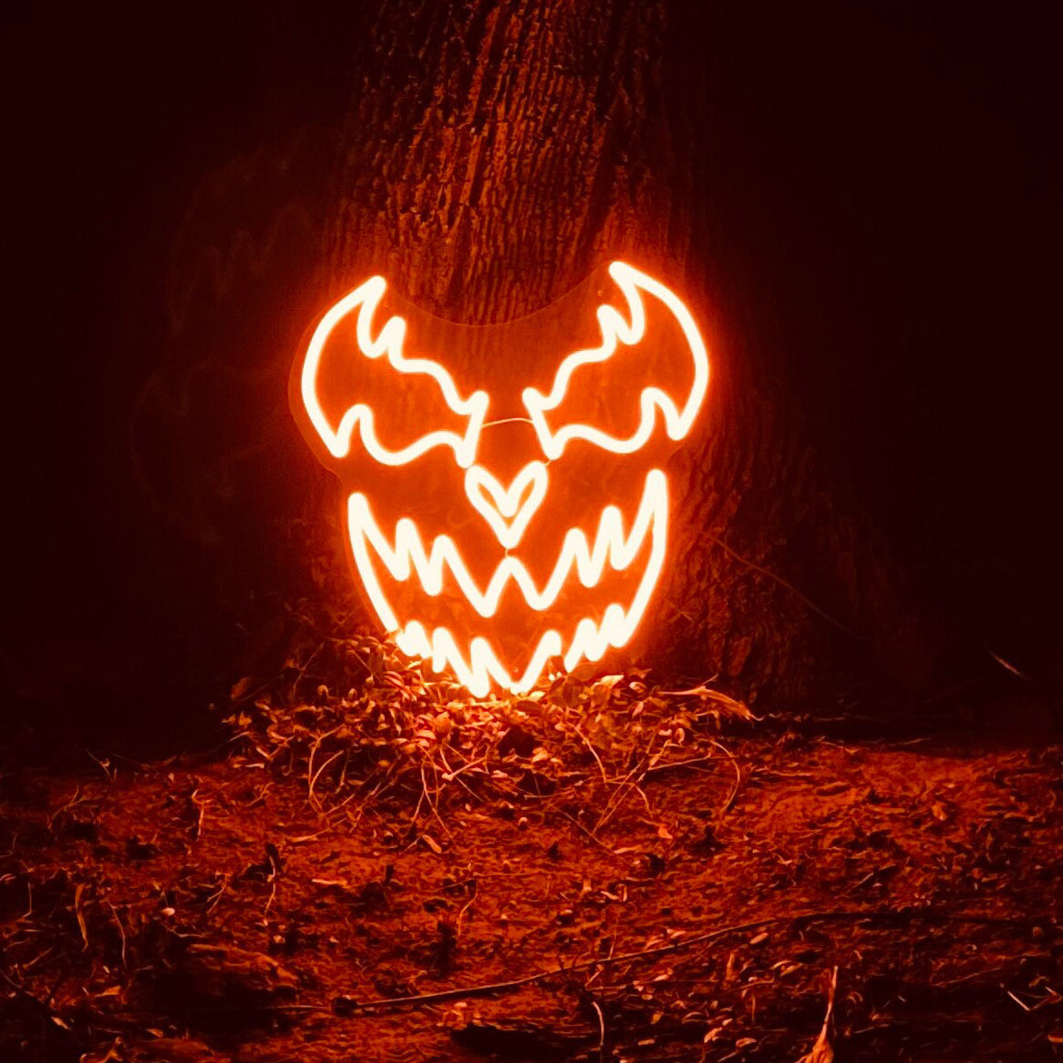 NEONIP-100% Handmade Scary Face Halloween Neon Sign