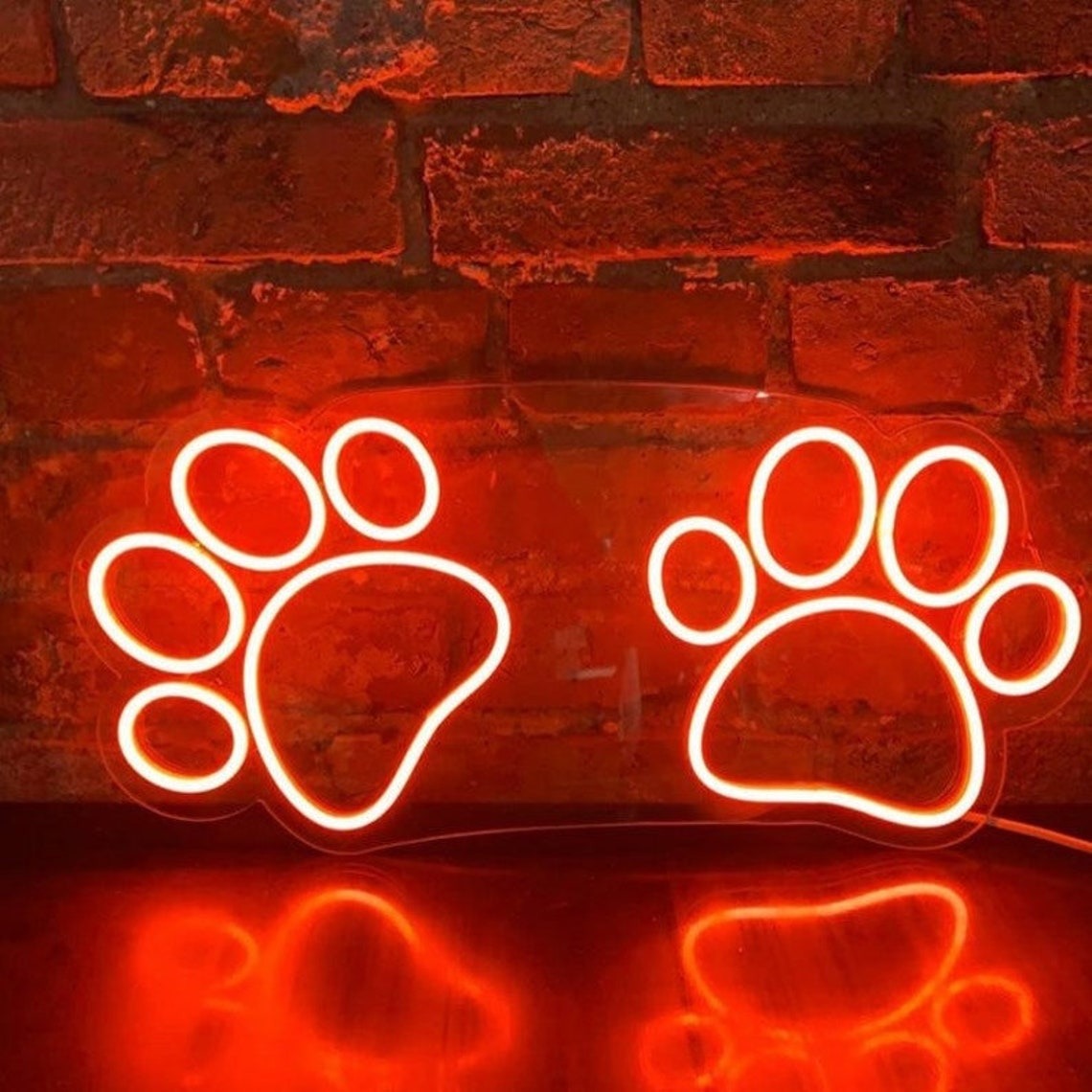 NEONIP-100% Handmade Dog Paw LED Neon Sign