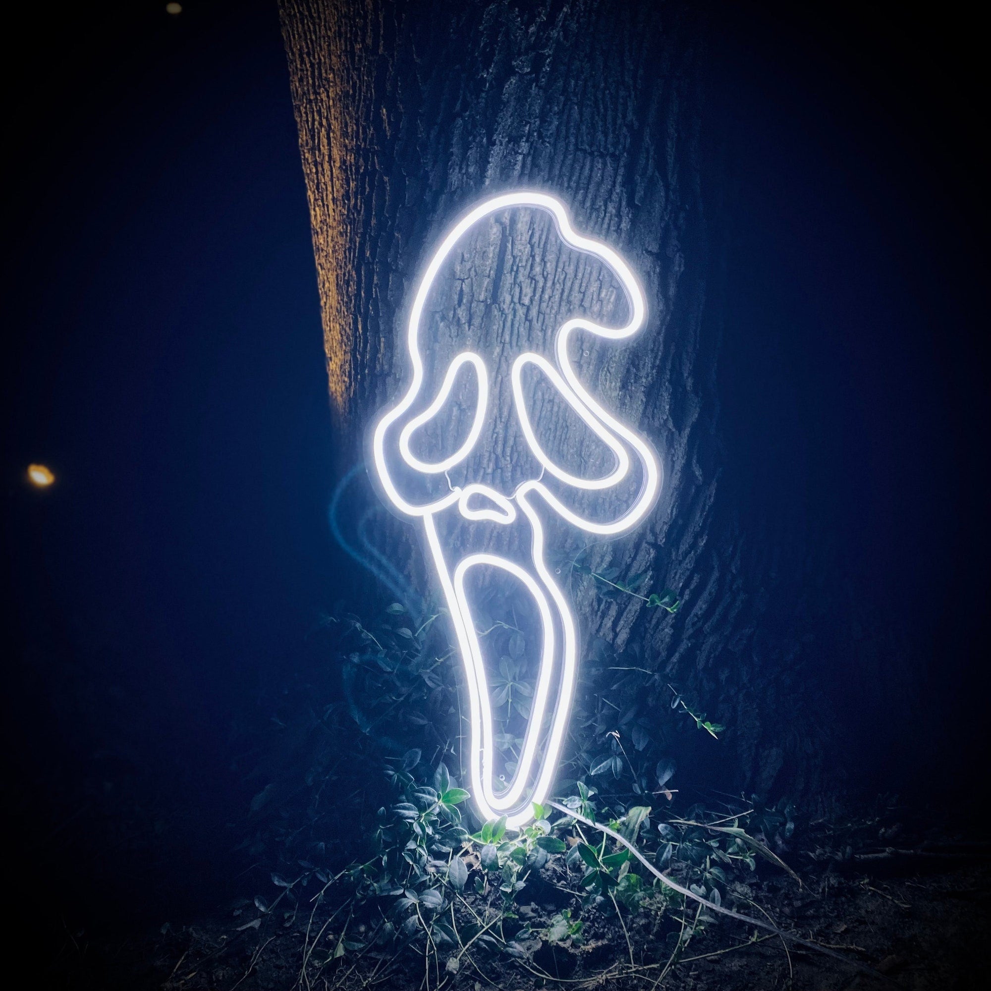 NEONIP-100% Handmade Scream Face Ghost Halloween LED Neon Sign