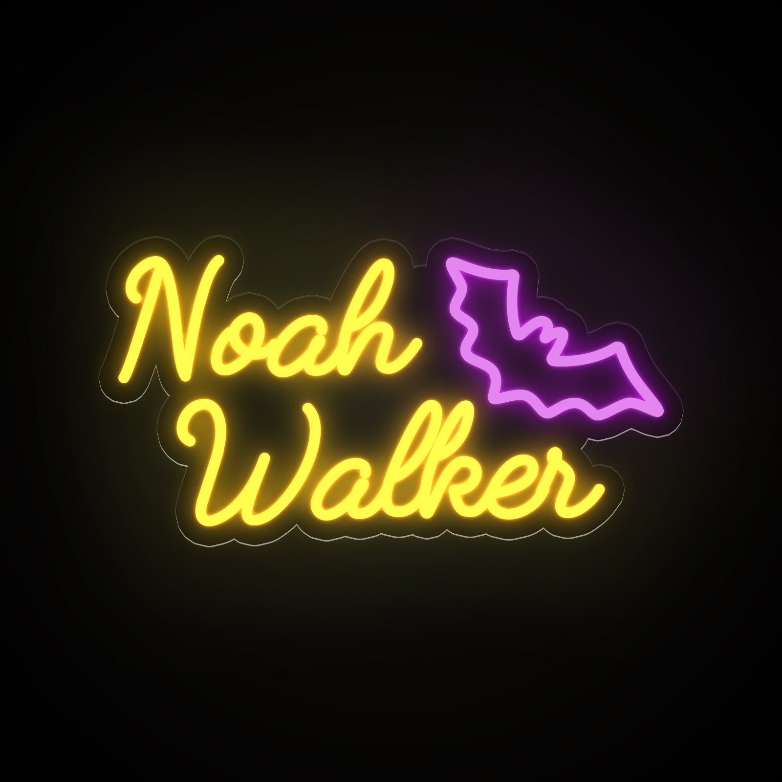NEONIP-100% Handmade Halloween Bat Custom Name Neon Light Sign