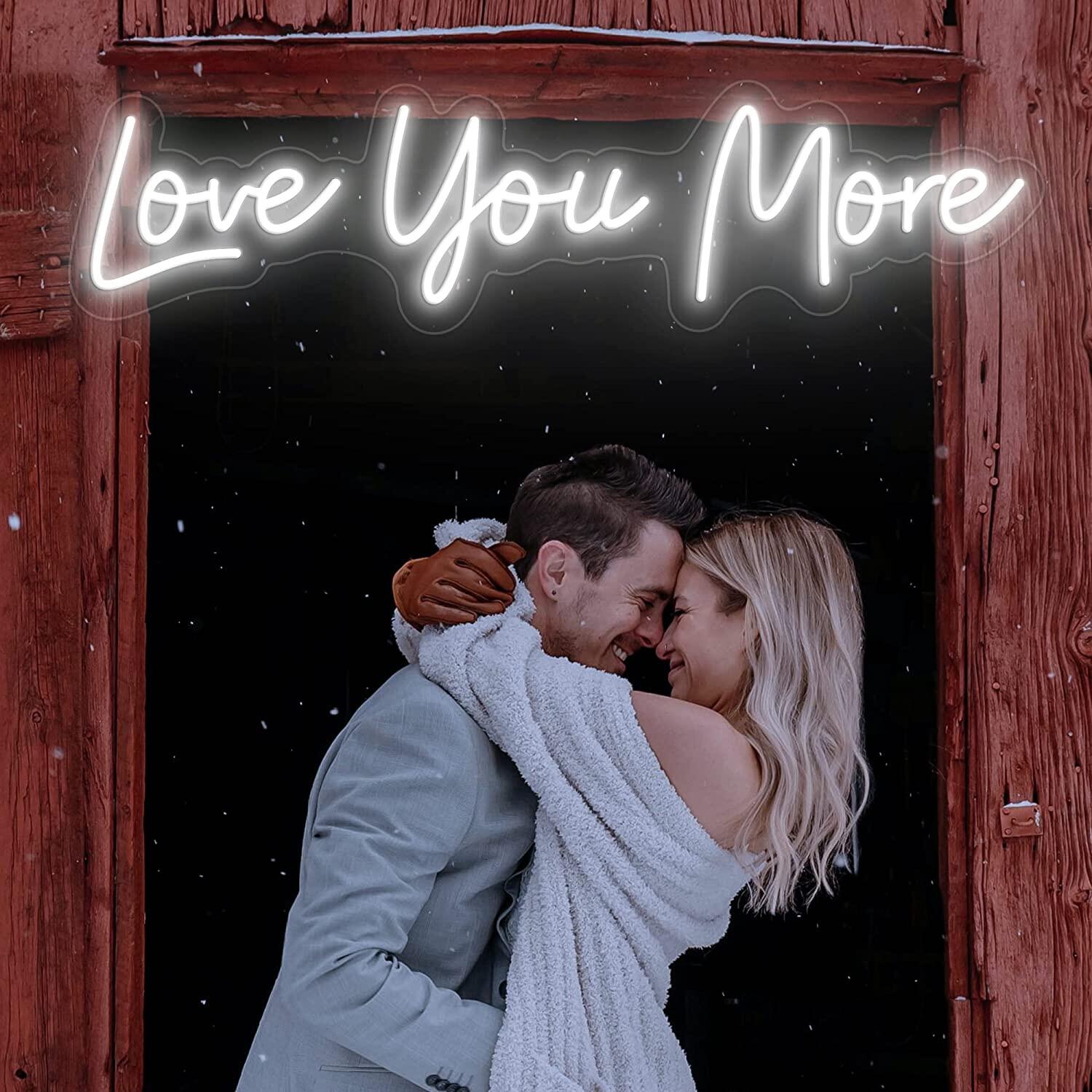 NEONIP-100% Handmade Love You More LED Neon Light Sign