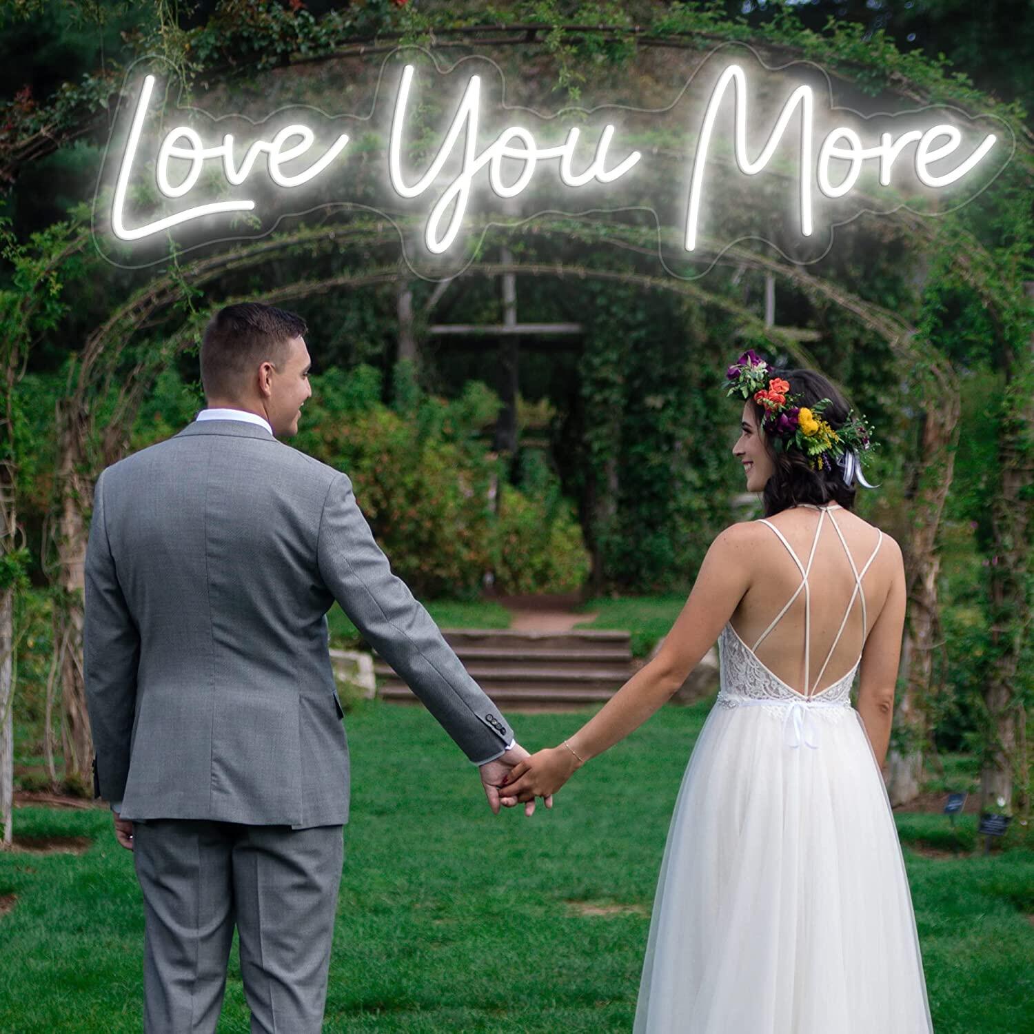 NEONIP-100% Handmade Love You More LED Neon Light Sign