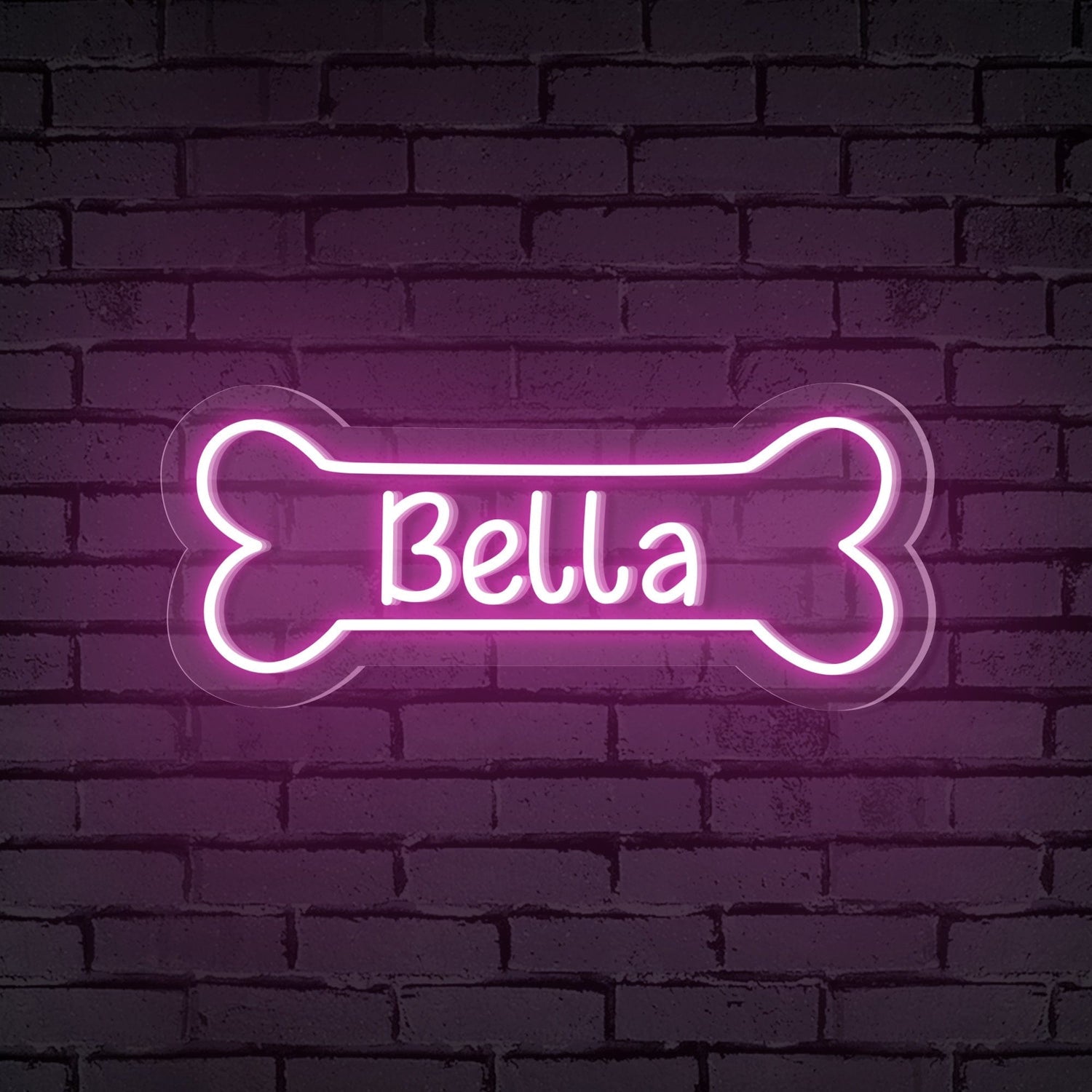 NEONIP-Personalized 100% Handmade Bone LED Neon Sign with Your Pet's Name