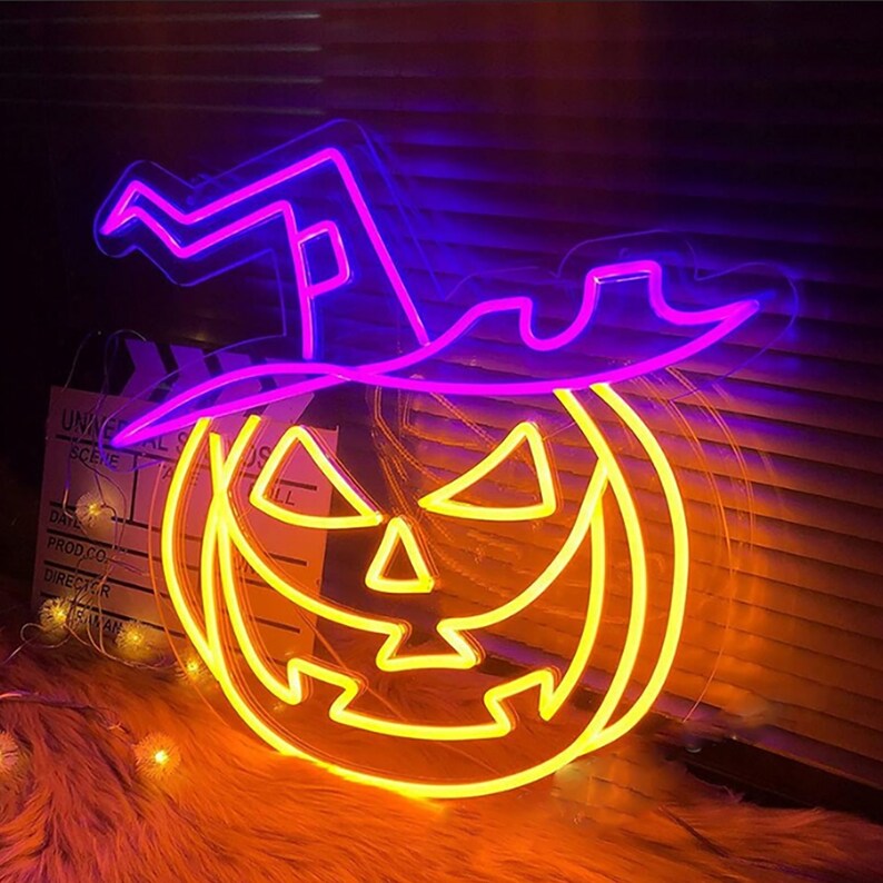 NEONIP-100% Handmade Halloween Pumpkin Neon Light Sign