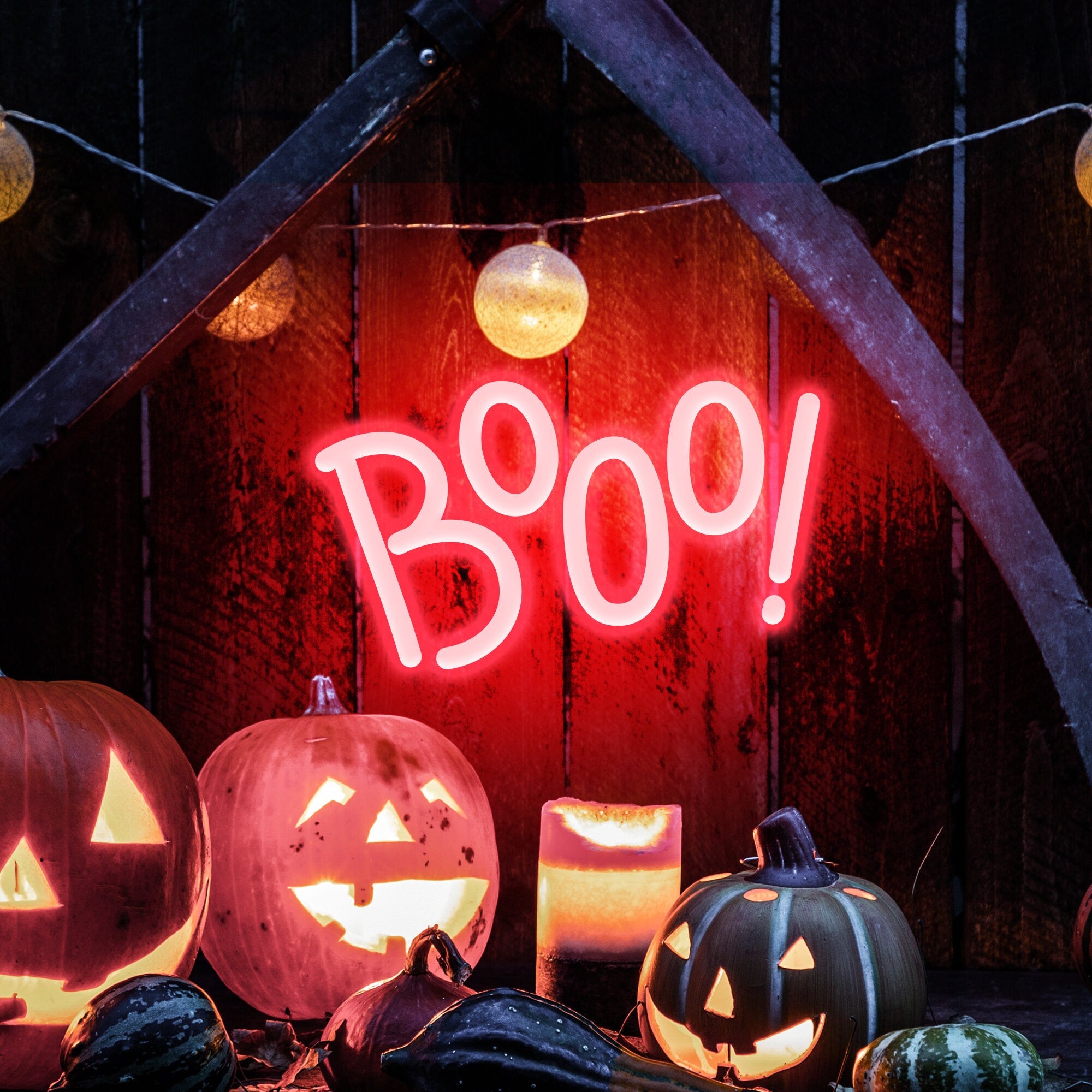 NEONIP-100% Handmade Halloween Neon Sign, Boo!