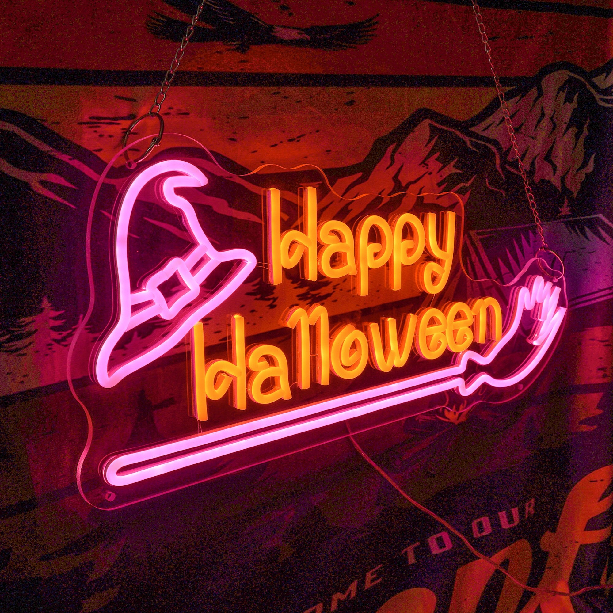 NEONIP-100% Handmade Happy Halloween Neon Sign