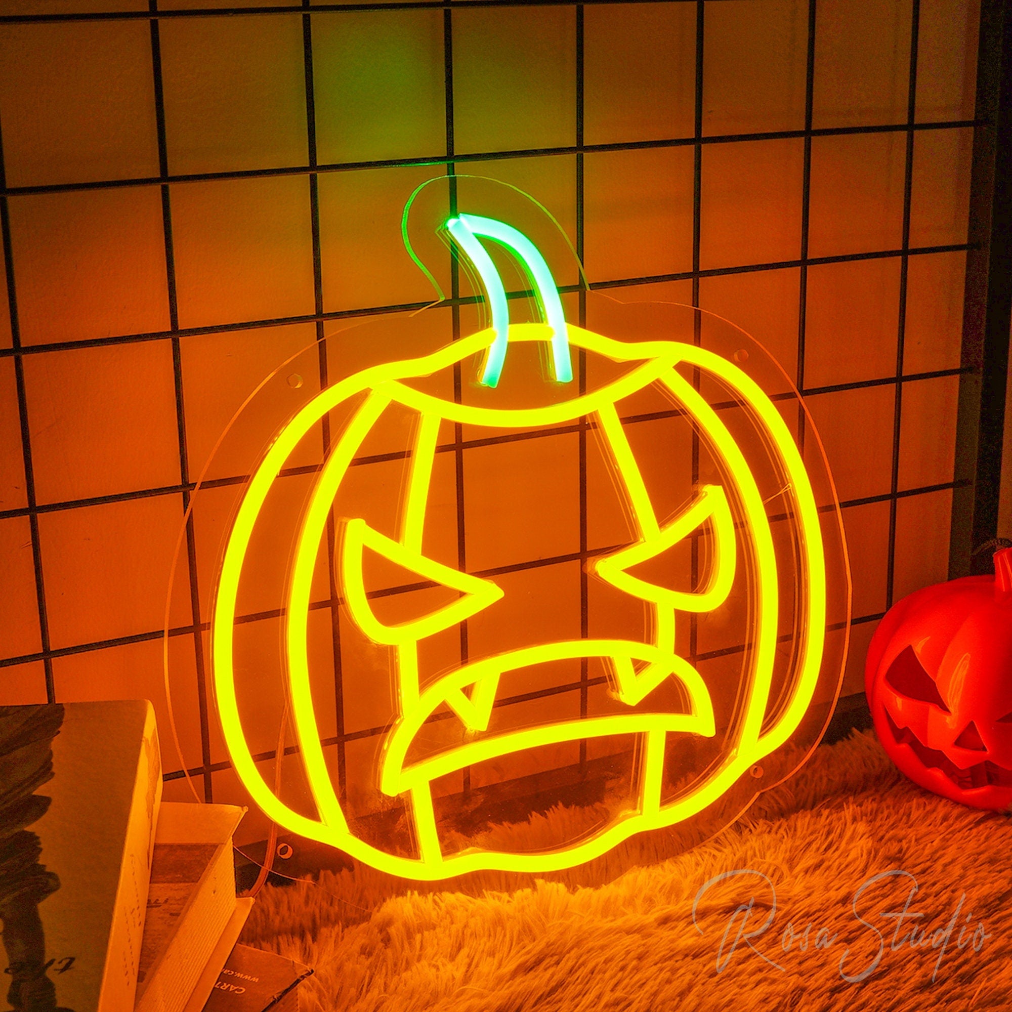 NEONIP-100% Handmade Pumpkin Neon Sign Halloween Decor