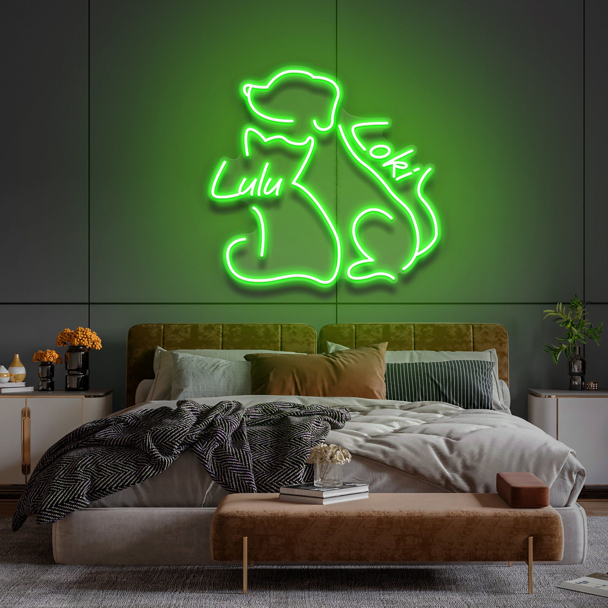 NEONIP - Personalized 100% Handmade Pet LED Neon Sign with Your Pet's Name